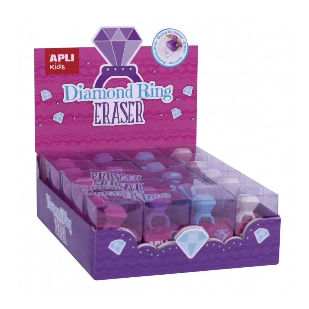 Gumica Apli dijamantni prsten sortirano (display 20/1) 17805