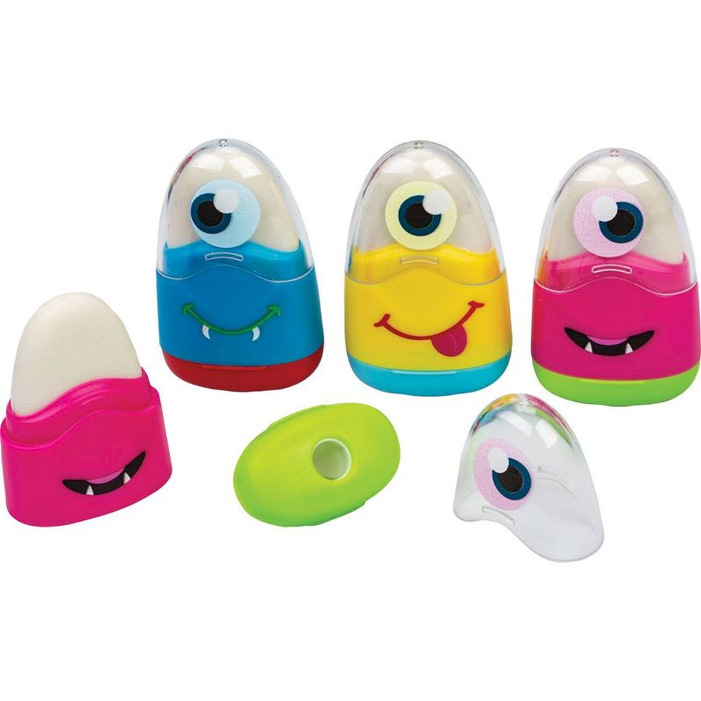 Šiljilo Centrum plastično 2u1 s gumicom i spremnikom, sortirano 24/1 89820