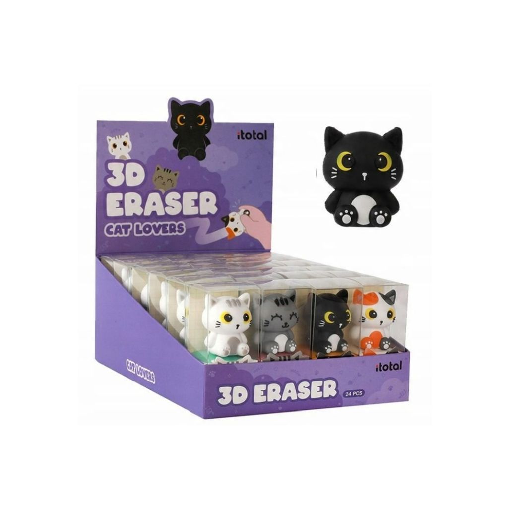 Gumica 3D iTotal Cat crna XL1804K