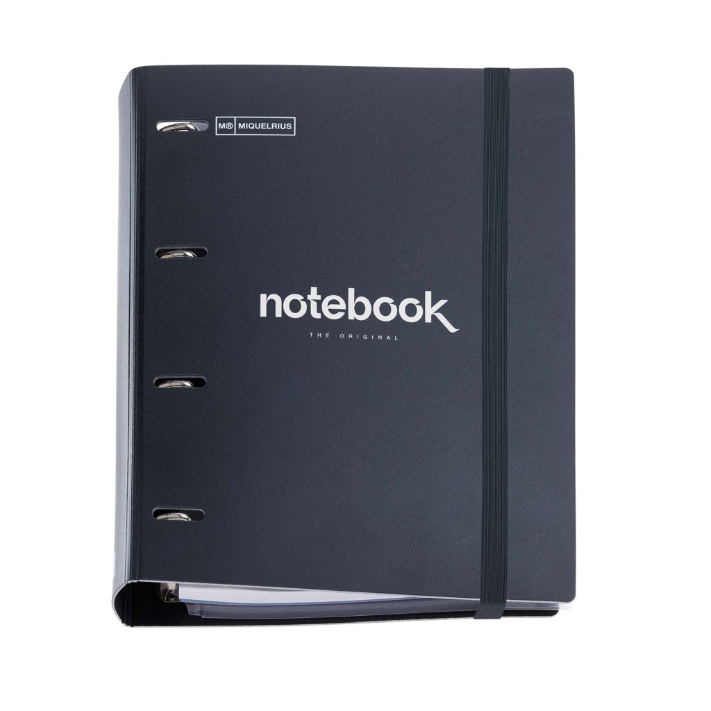 Mapa uložna Miquelrius 4 ringa+blok emotions black MR15111