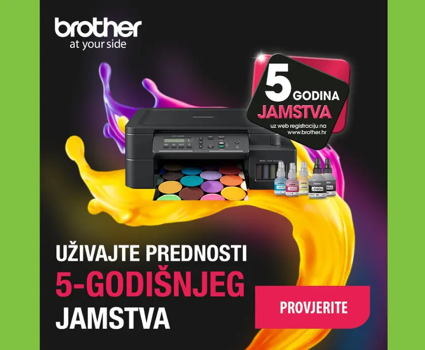 Brother Ink Benefit Plus serija donosi 5 godina jamstva