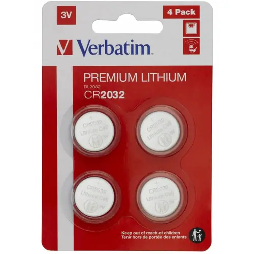 Baterije Verbatim  #49533, litijske, CR2032 3V, 4pack-0