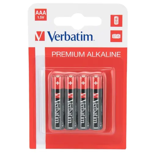 Battery Verbatim #49920-46 alkaline AAA 1,5V 4k-0