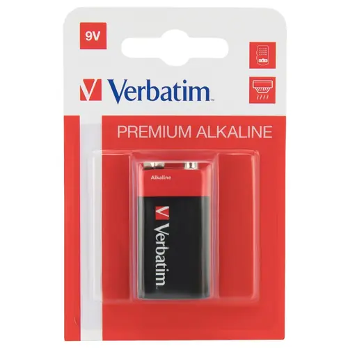 Baterije Verbatim #49924 alkalne D 9V 1k-0