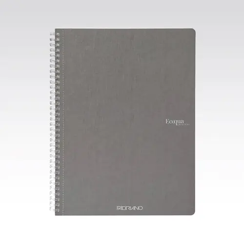 Bilježnica Fabriano Ecoqua original A4 90g 70L spiralna crte antracite 19290201-0