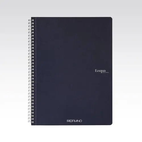 Bilježnica Fabriano Ecoqua original A4 90g 70L spiralna kocke dark blue/tamno plava 19290104-0