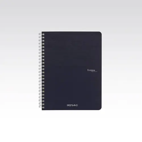 Bilježnica Fabriano Ecoqua original A5 90g 70L spiralna kocke dark blue/tamno plava 19148104-0