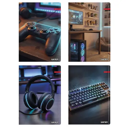 Bilježnica Ilijanum A4 70g 52L crte gamer-6