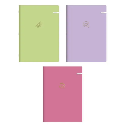 Bilježnica Ilijanum A4 70g 60L kocke soft touch-0
