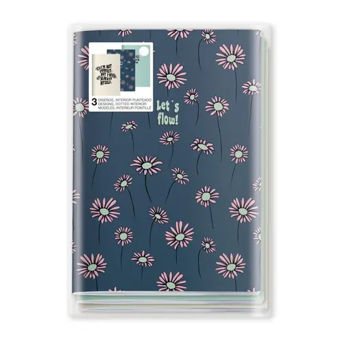 Bilježnica Miquelrius A5 kolekcija happy daisies točkice 32L 80g 3/1 MR8189 MIQ_RAS-0