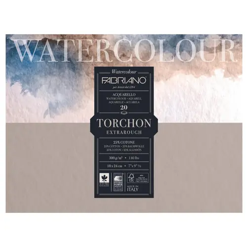 Blok Fabriano watercolor 18x24 300g 20L 19100275-0