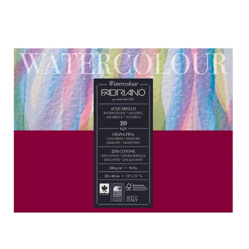 Blok Fabriano watercolor gf 30x40 200g 20L 72613040-0