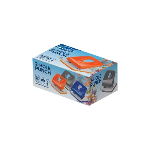 Puncher Forofis 2 holes up to 30 sheets grey 91663-1