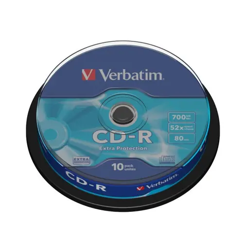 CD-R Verbatim #43437 700Mb 52x sp10-0