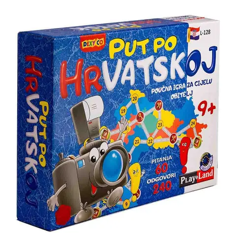 Društvena edukativna igra Playland put po hrvatskoj L-128 HR-0