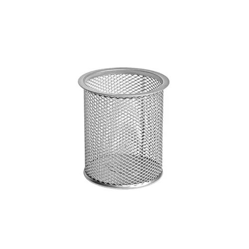 Čaša za olovke Forofis metalna žica okrugla 10x9cm srebrna 91301-0