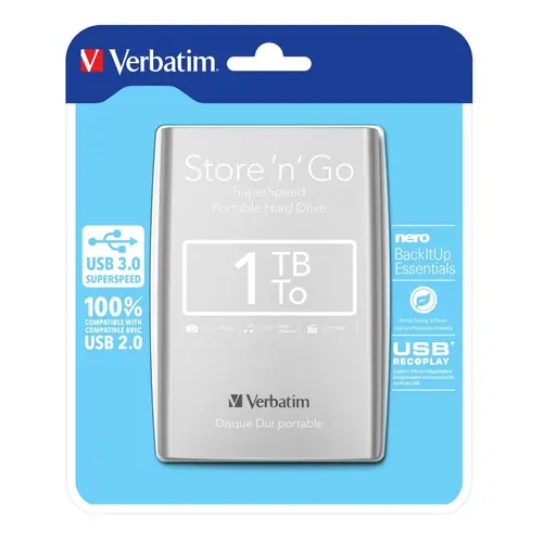 Externi hard disk Verbatim USB 3.0 2,5" 1Tb silver #53071-0