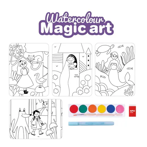 Igra Apli Watercolor Magic Art za slikanje vodenim bojama i čarobnim flomasterom 18823-5