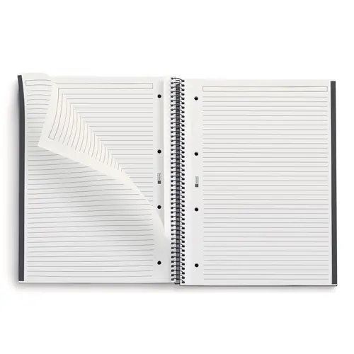 Kolegij blok Miquelrius A4 90g 80L spiralni crte Recycled cardboard be eco anrhracite MR46890-1