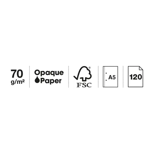 Kolegij blok Miquelrius A5 70g 100L spiralni crte Extra rigid cardboard lifestyle thoughts midnight MR46917-4