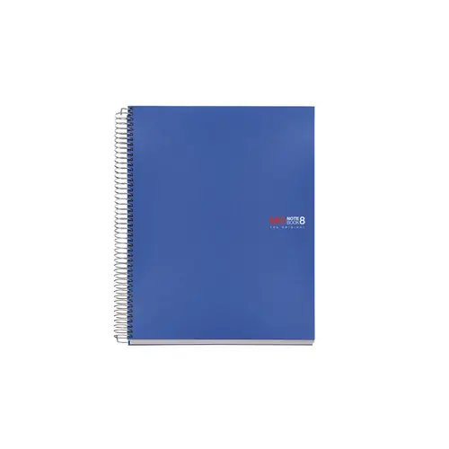 Kolegij blok Miquelrius A5 70g 200L spiralni crte basic PP plavi 43005-0
