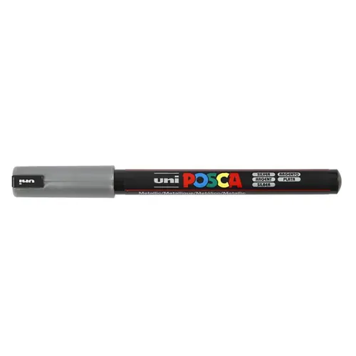 Marker Uni pc-1m Posca srebrni-0