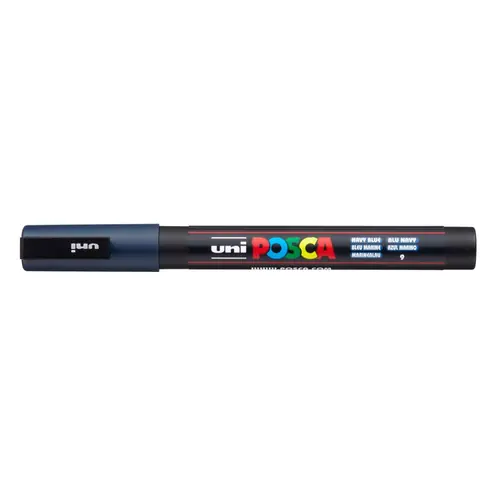 Marker Uni pc-3m Posca mornarsko plavi-0