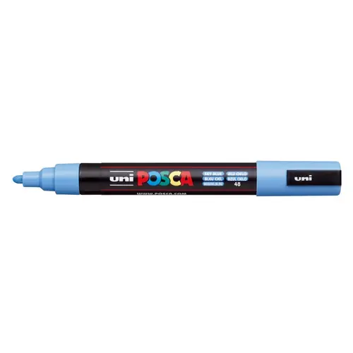 Marker Uni pc-5m Posca nebesko plavi-0