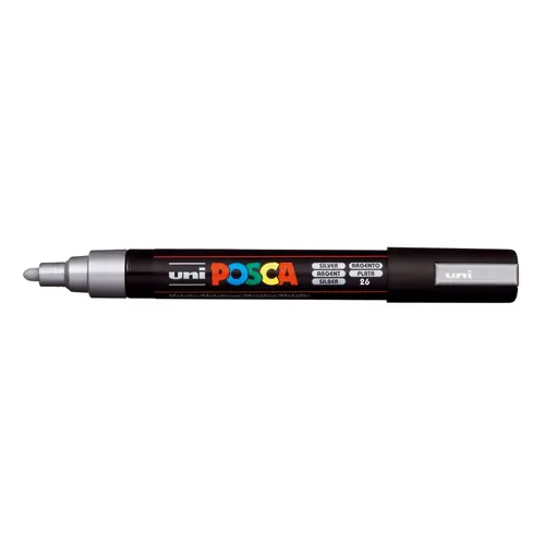 Marker Uni pc-5m Posca srebrni-0