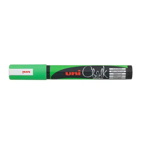 Marker Uni pwe-5m chalk_kreda fl. zeleni-0