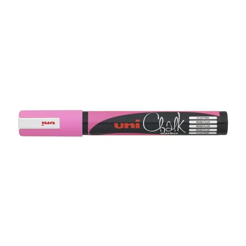 Marker Uni pwe-5m chalk_kreda fl.rozi-0