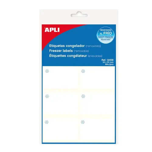 Naljepnica Apli 34x53mm bijela za hladnjak i ručni ispis 10L 12058-0