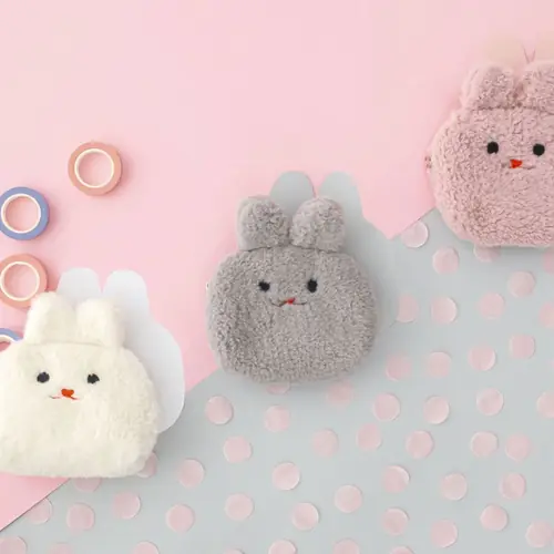 Novčanik Miquelrius fluffy bunny bijeli Back2Fun MR16291-1