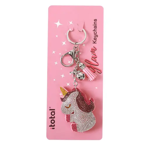 Privjesak za ključeve iTotal Unicorn mix 15x8cm XL1436-1