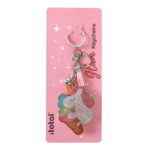 Privjesak za ključeve iTotal Unicorn mix 15x8cm XL1436-3
