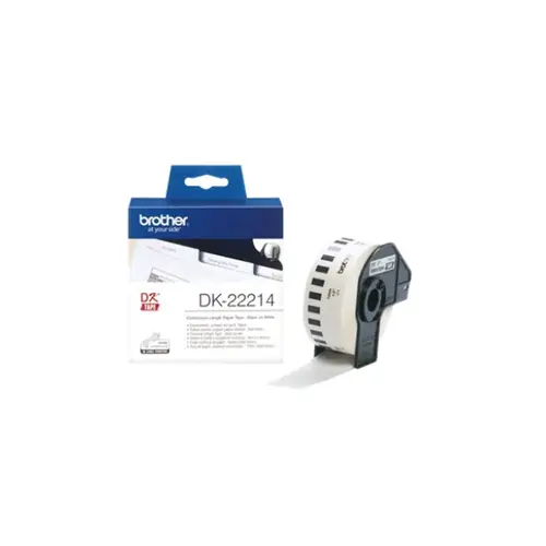 Rola Brother DK-22214 bijela rola s crnim ispisom 12 mm x 30,48 m-0