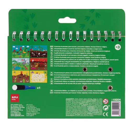 Set Apli slikovnica + svjetiljka dinosauri +3 19204-1