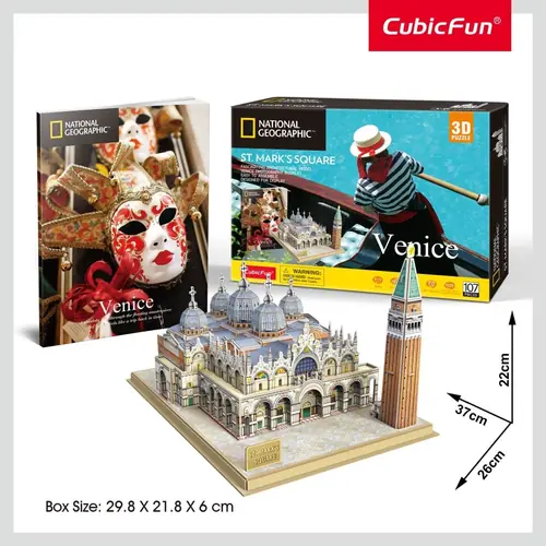 Puzle 3D Cubicfun Trg Sv. Marka Venecija CBF209803 +8-0