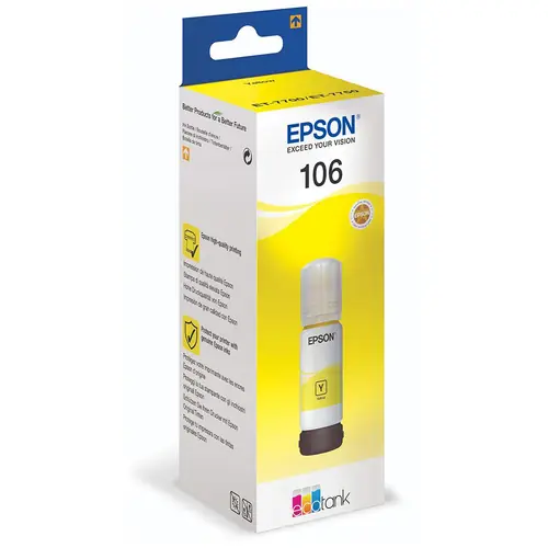 Tinta Epson 106 T00R4 L7160/7180 yellow ecotank C13T00R440 70ml-0