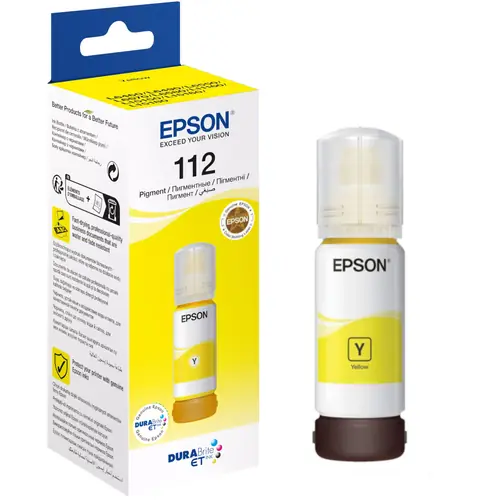 Tinta Epson 112 T06C4 L15150/15160 yellow ecotank C13T06C44A 70ml-0