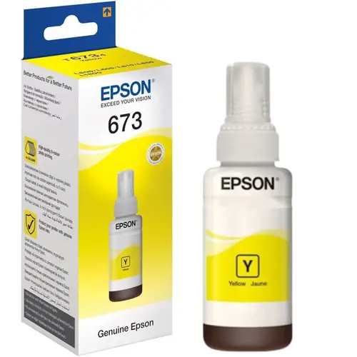 Tinta Epson T6734 L800 yellow ecotank C13T67344A 70ml-0