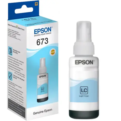 Tinta Epson T6735 L800 light cyan ecotan C13T67354A 70ml-0