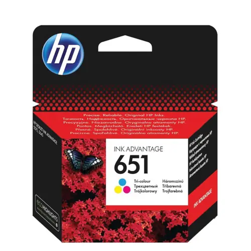 Tinta HP C2P11AE#BHK no.651 Ink advantage 5575/ MOBILE 202 tri-color-0