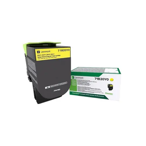 Toner Lexmark 71B20Y0 yellow 2.3k-0