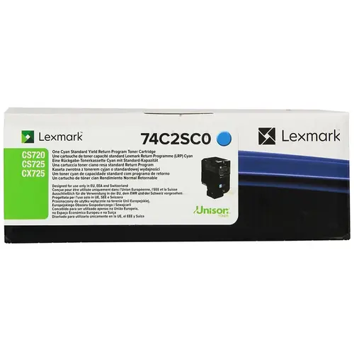 Toner Lexmark 74C2SC0 cyan 7k-0