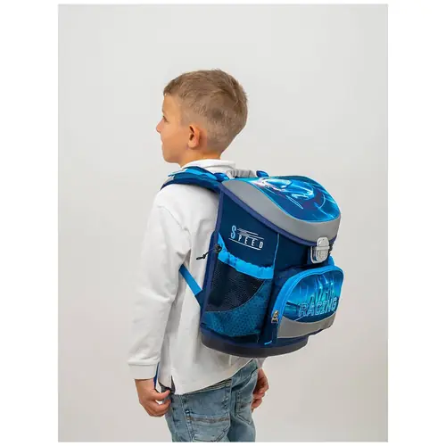 Torba školska Belmil mini-fit racing blue neon 405-33/AG/PC-16-4