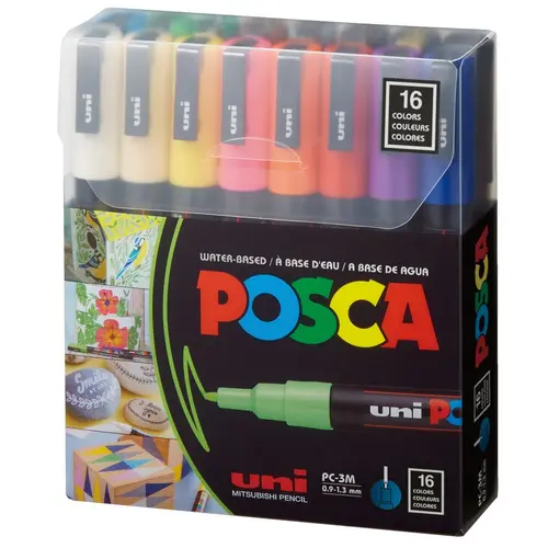 Uni pak marker Posca pc-3m 16/1-0