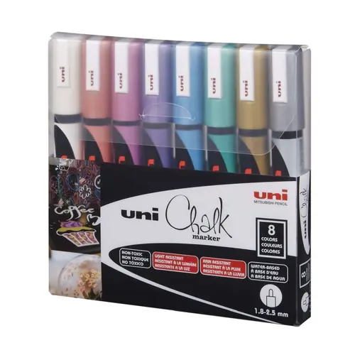 Uni pak marker pwe-5m chalk_kreda metallic 8/1-0