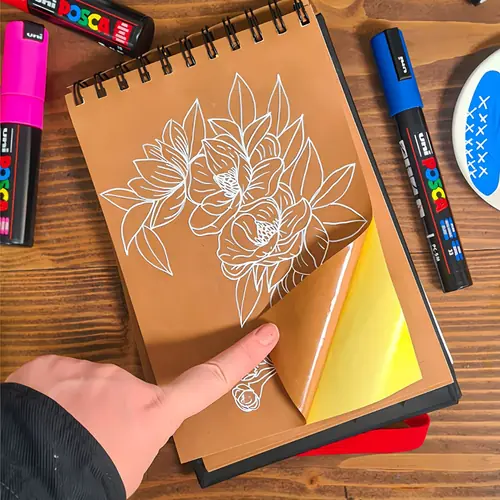 Uni Posca Sketch Black book-3