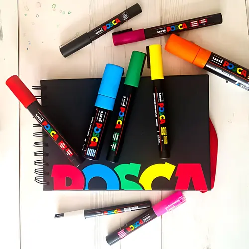 Uni Posca Sketch Black book-5